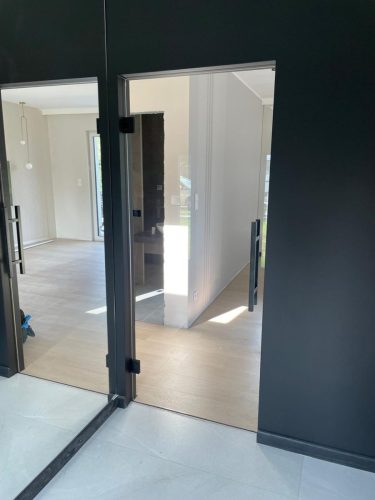 Drzwi szklane na wymiar - realizacje w Krakowie